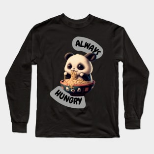 Always Hungry Panda Long Sleeve T-Shirt